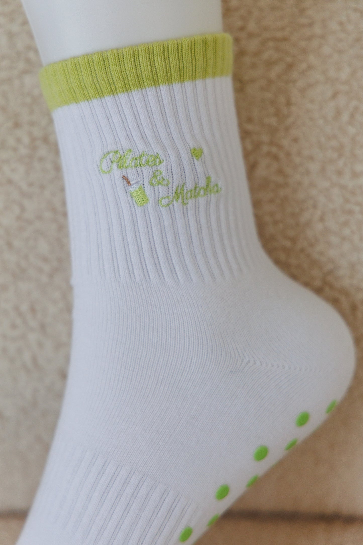 Pilates & Matcha Green Classic Socks