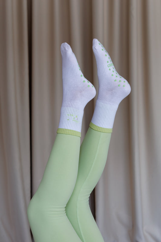 Pilates & Matcha Green Classic Socks