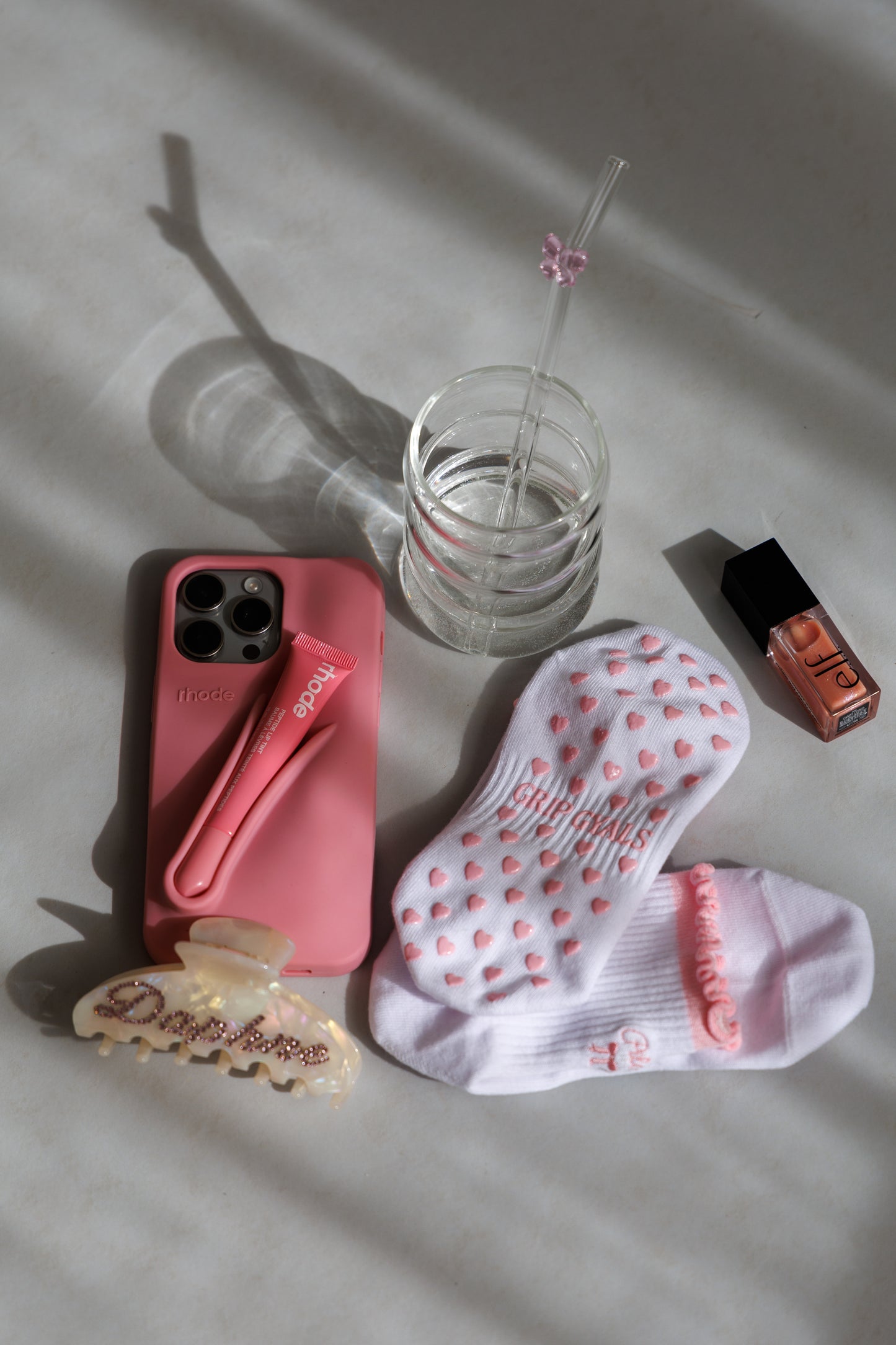 Pilates Princess Pink Ruffle Socks