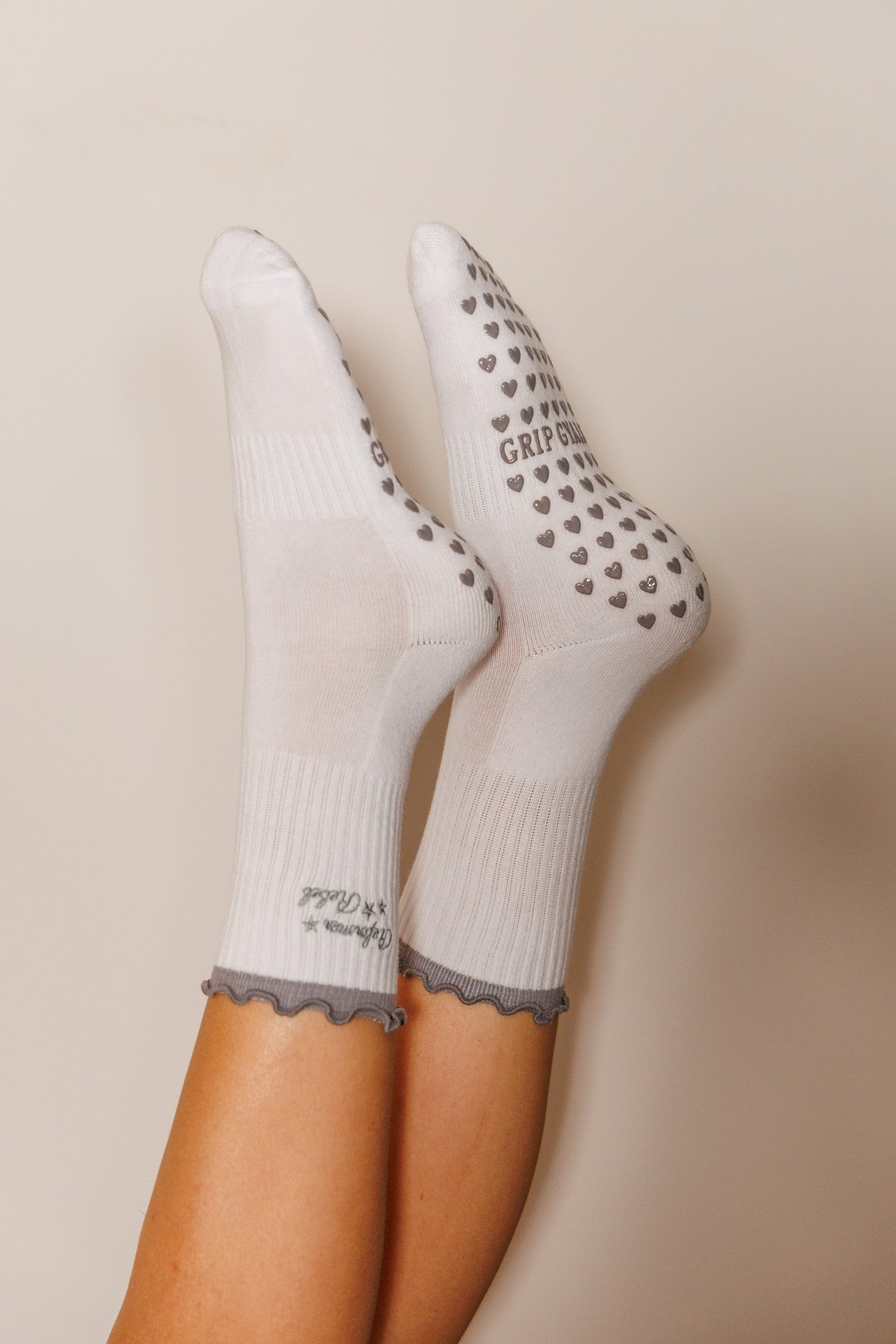 Reformer Rebel Grey Ruffle Socks